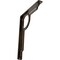 Ekena Millwork Maria Wrought Iron Bracket, (Single center brace), Antiqued Bronze 1 1/2"W x 10"D x 12"H BKTM01X10X12SMAABZ - alternate 1